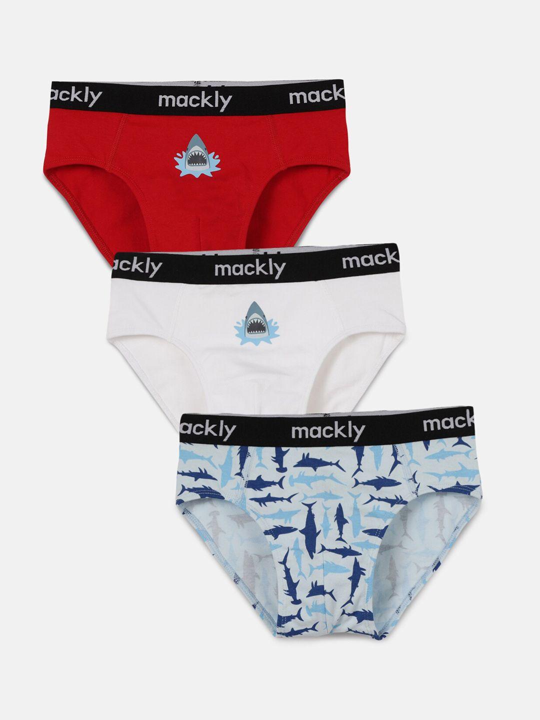 mackly boys pack of 3 seamless hipster briefs