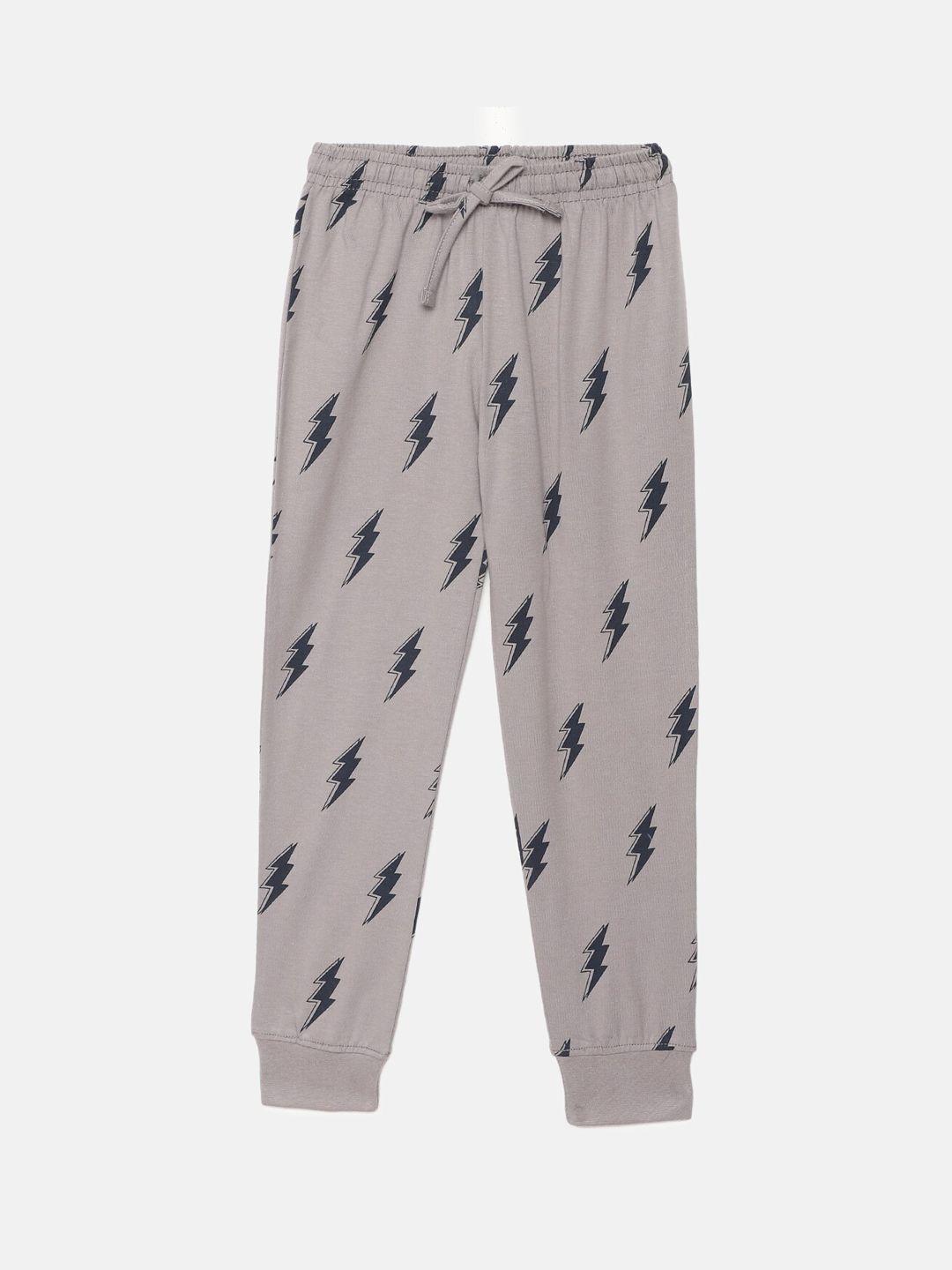 mackly boys printed pure cotton lounge joggers