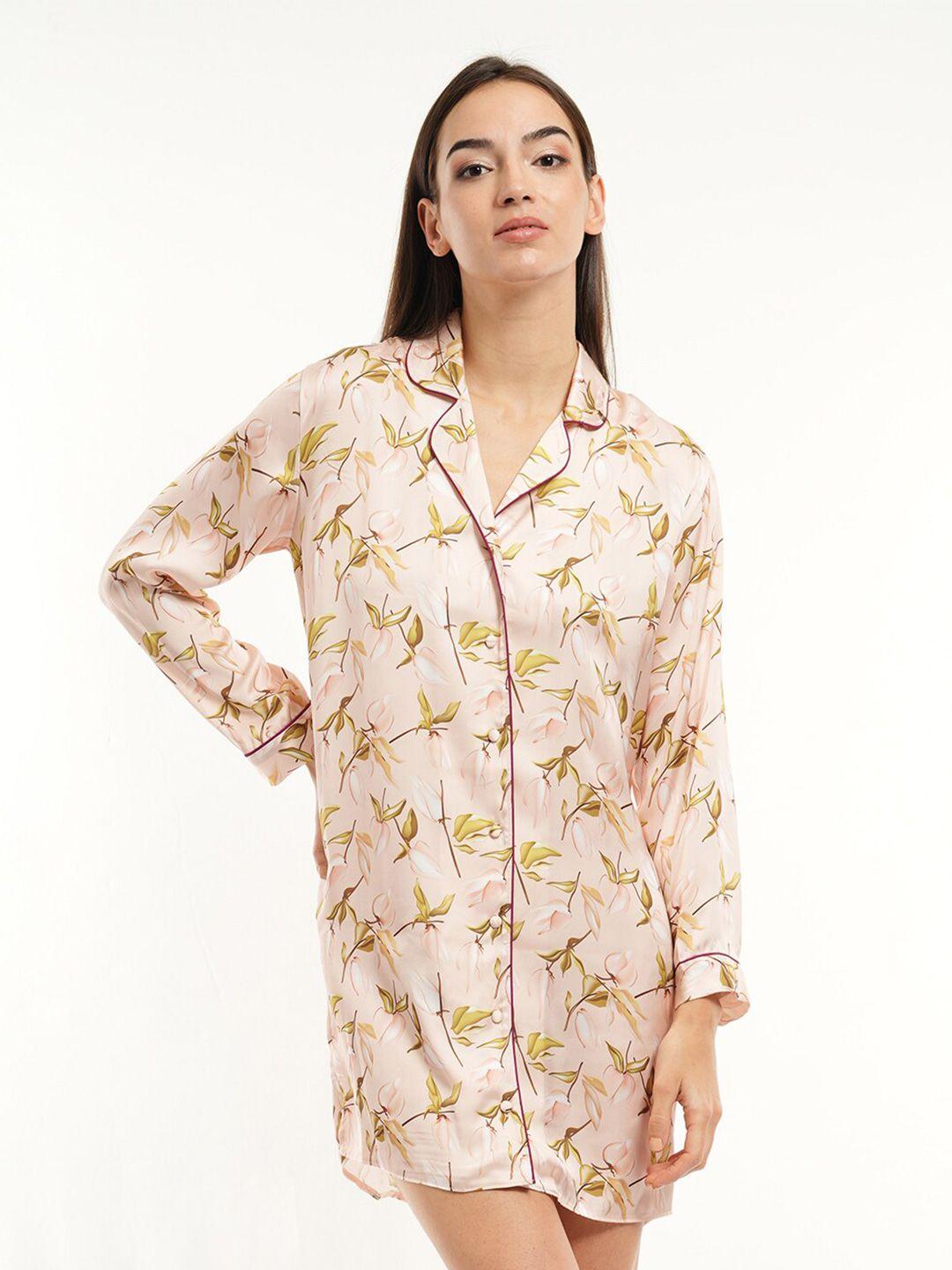 mackly floral printed nightdress