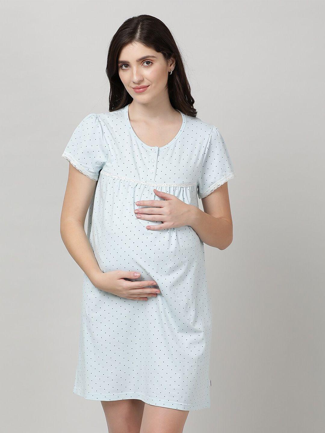mackly printed maternity nightdress
