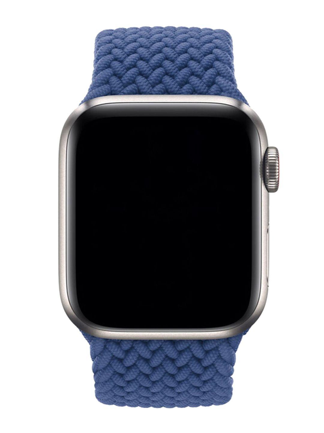 macmerise blue braided apple watch strap