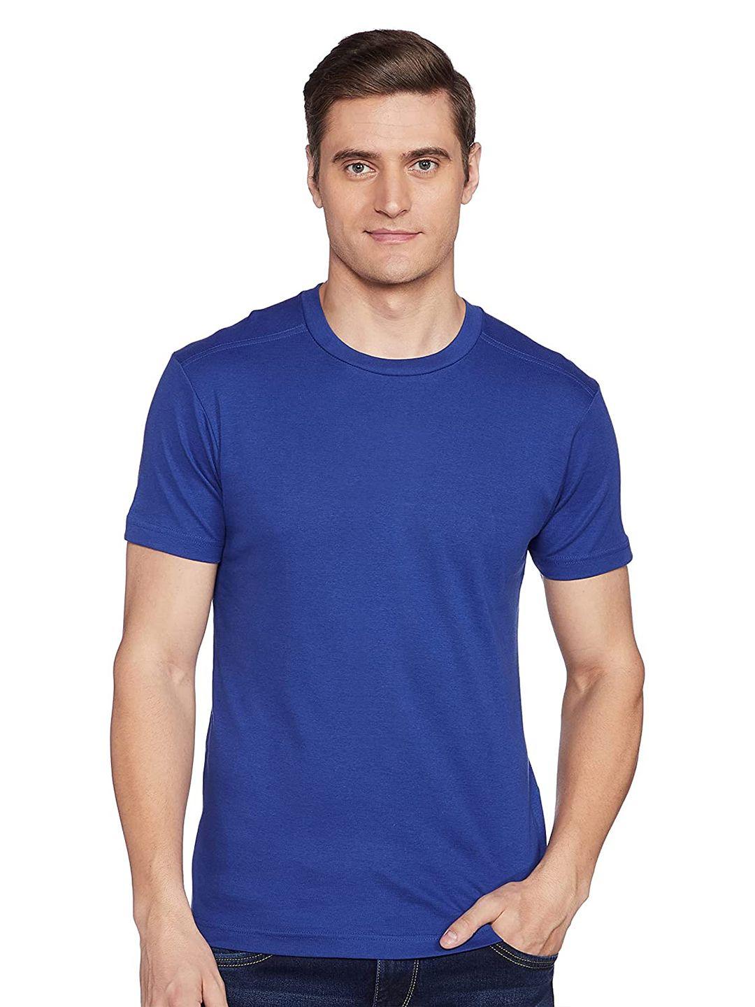 macroman m-series men blue round neck t-shirt