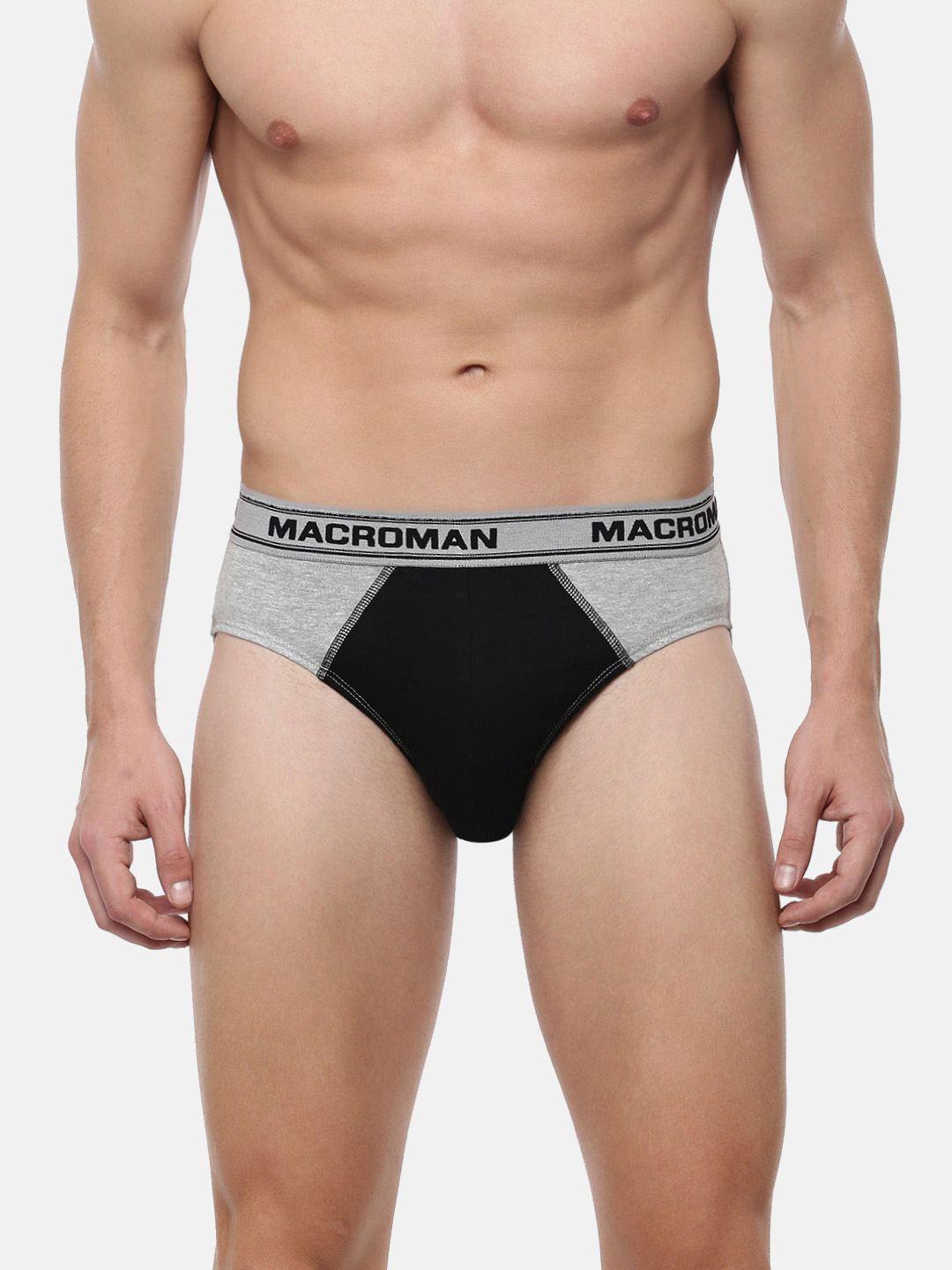 macroman m-series men cotton basic briefs