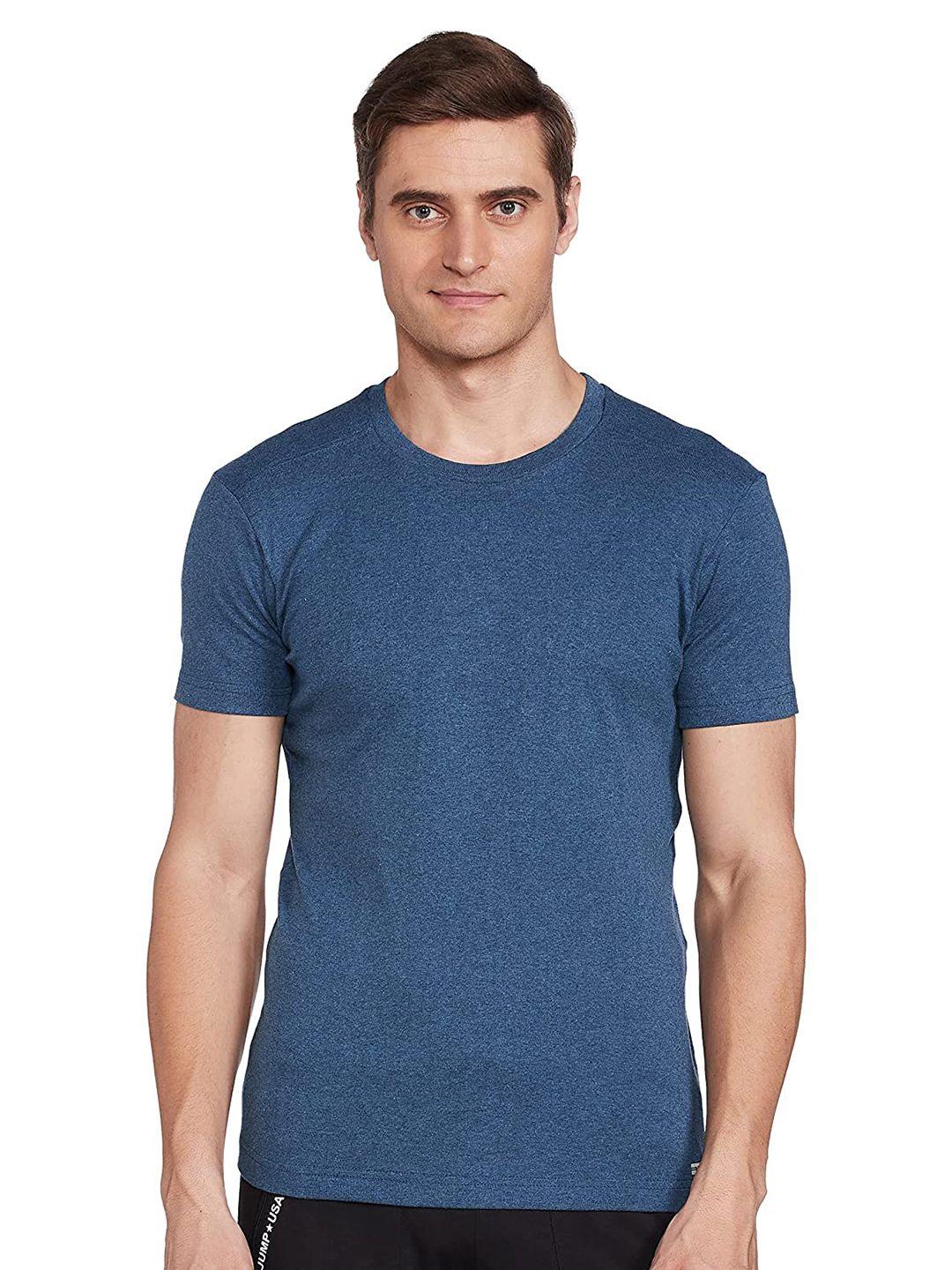 macroman m-series men navy blue round neck t-shirt