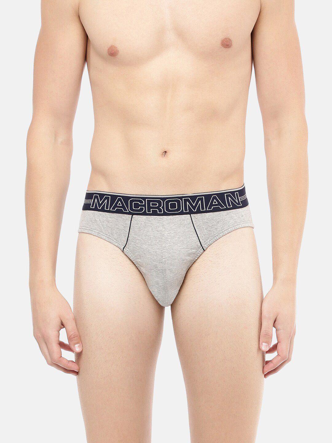 macroman m-series men premium combed cotton basic briefs