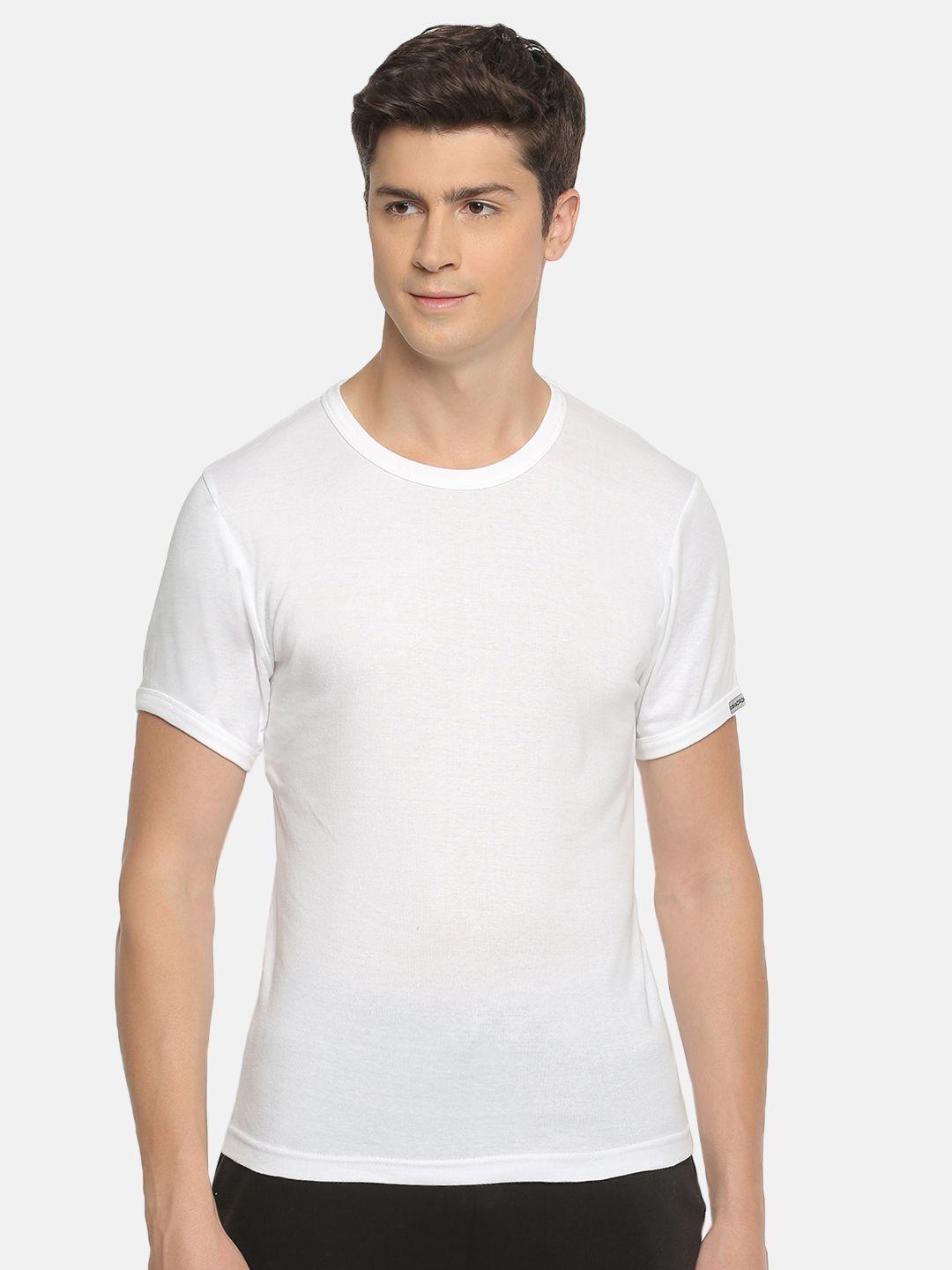 macroman m-series men white v-neck  t-shirt