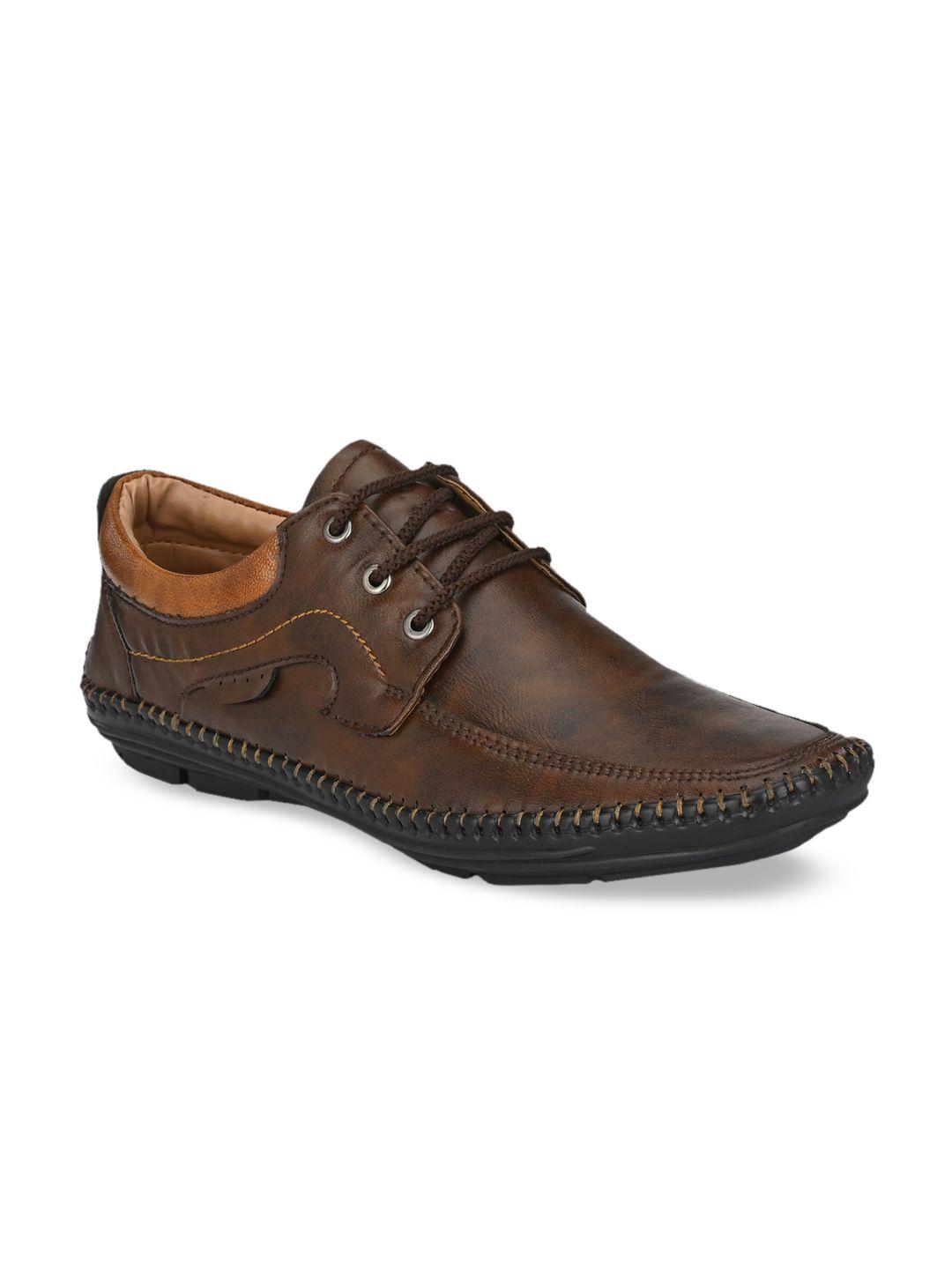 mactree men brown solid sneakers