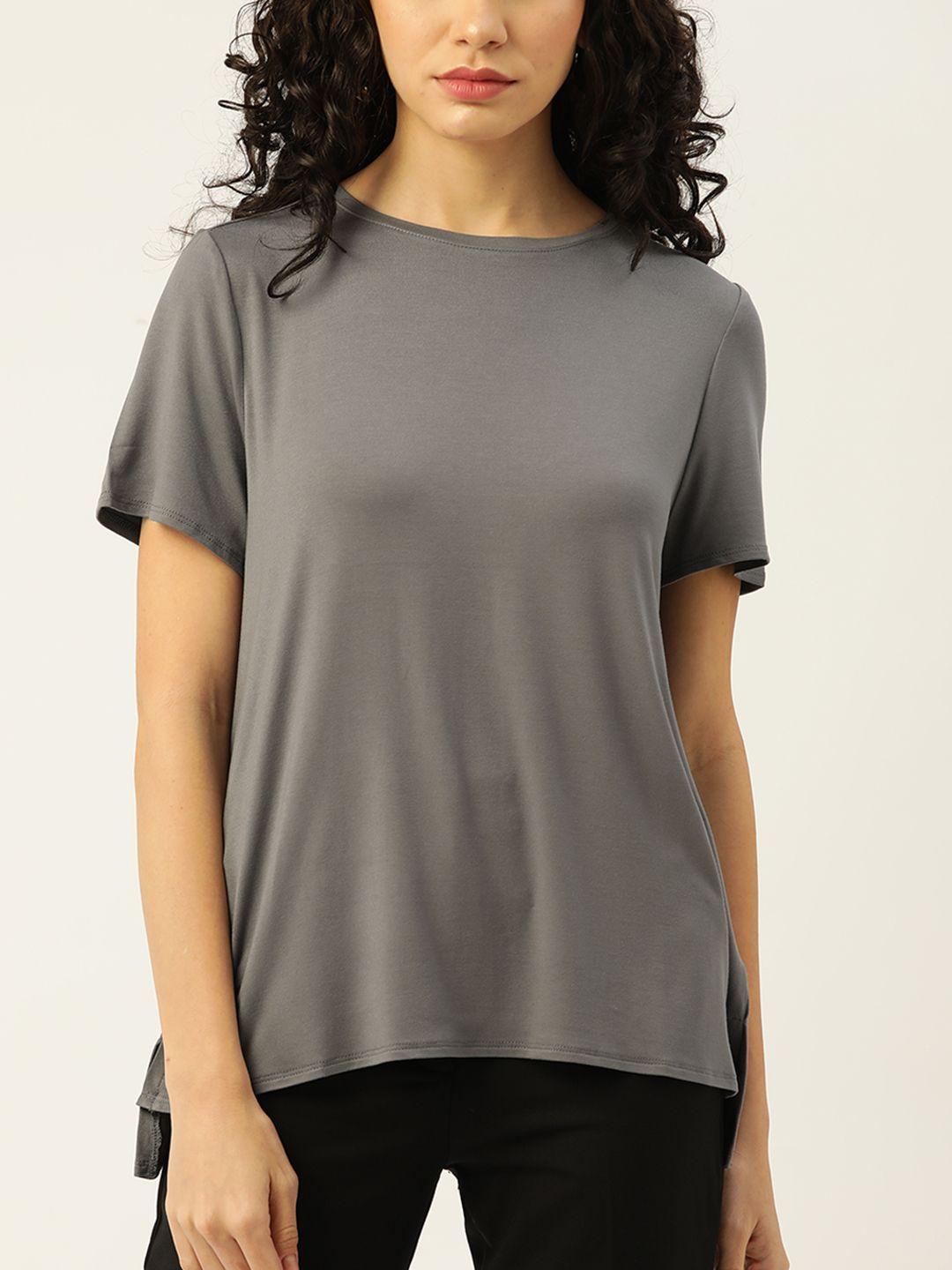 macy's alfani women grey t-shirt