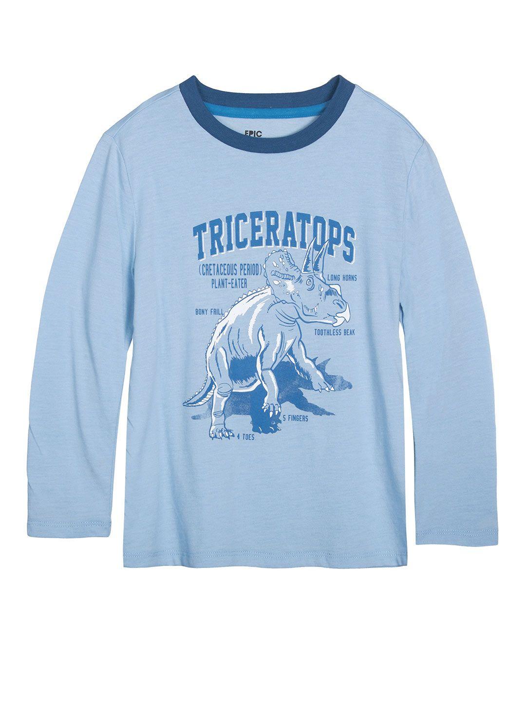 macy's epic threads boys blue & white graphic printed t-shirt