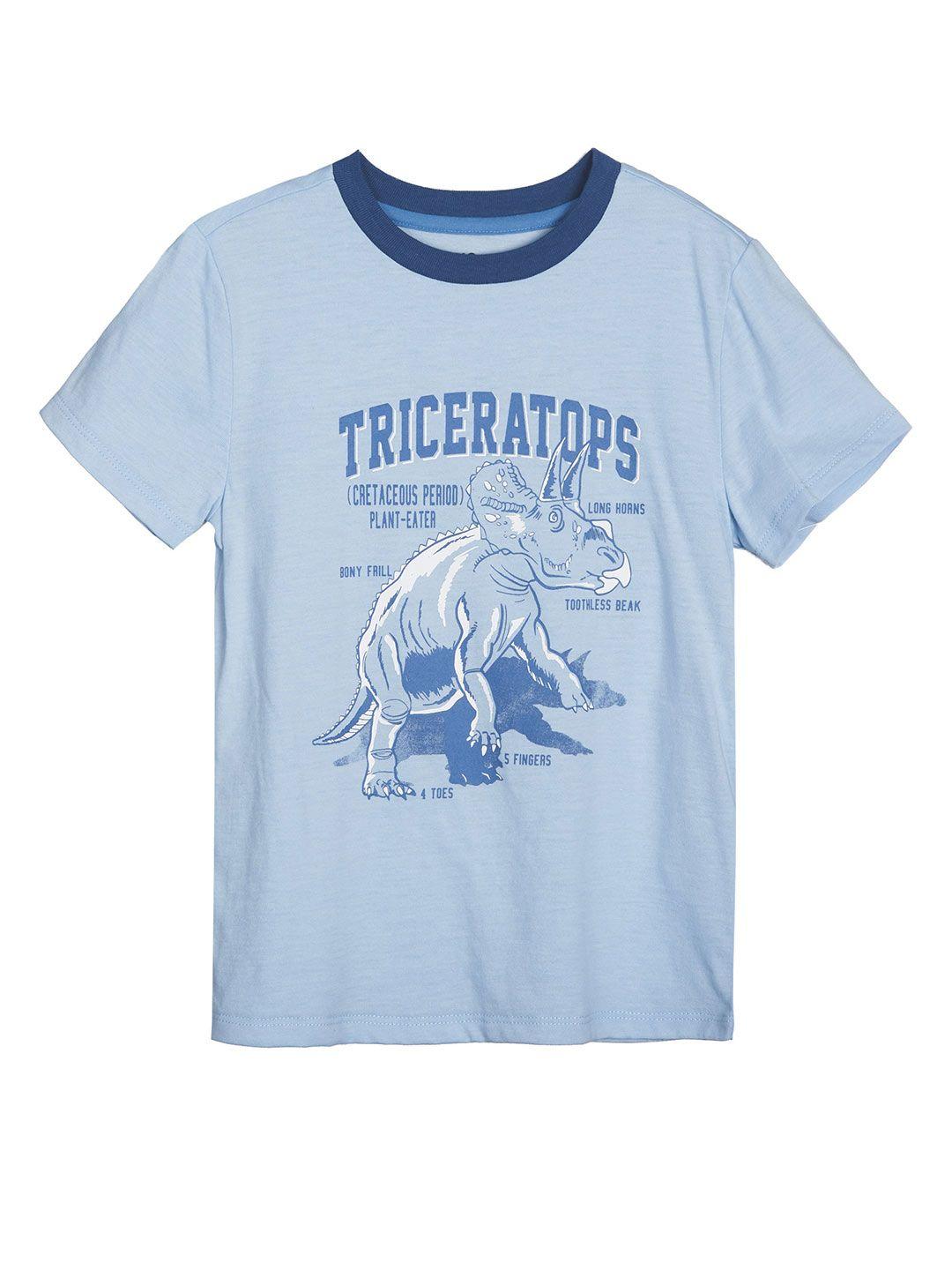 macy's epic threads boys blue & white graphic printed t-shirt
