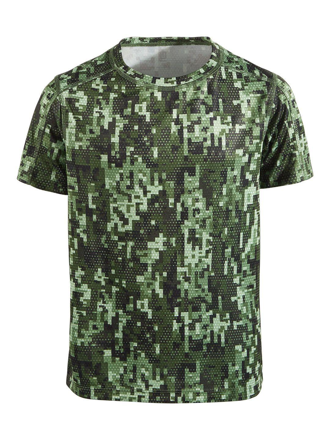 macy's ideology boys olive green abstract printed t-shirt