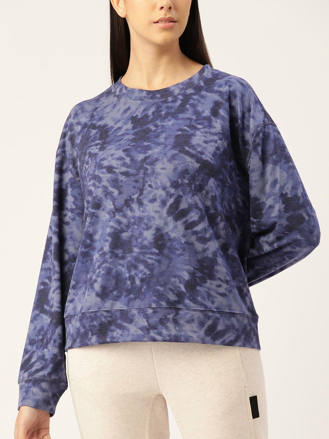 macy's jenni blue print top