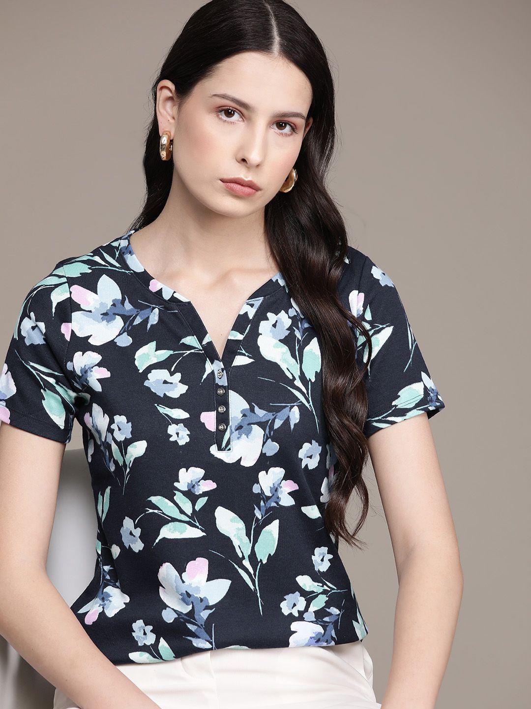 macy's karen scott floral print top