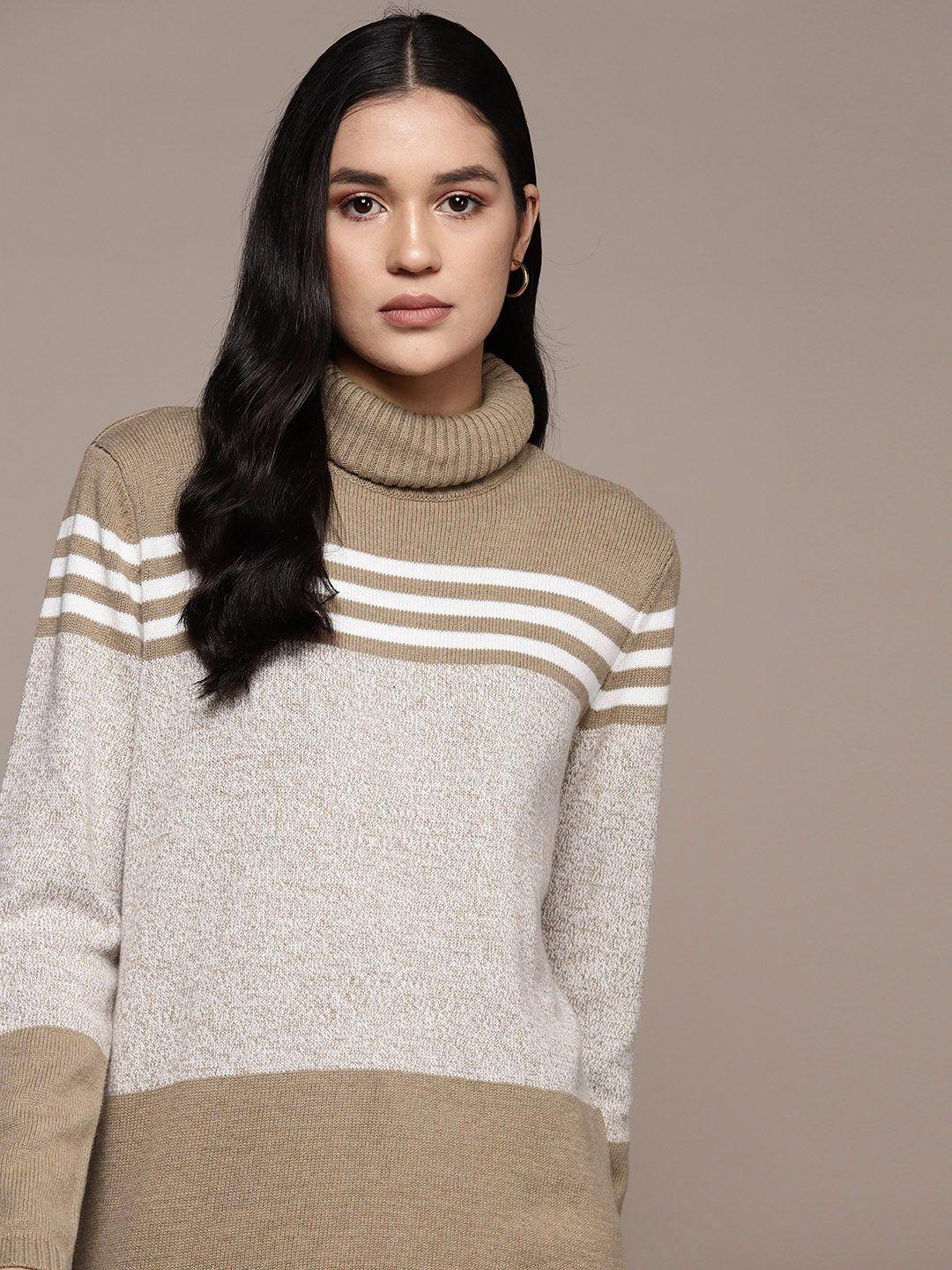 macy's karen scott women self-striped pure cotton pullover