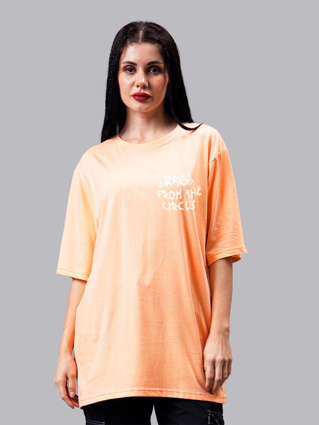 mad over print printed cotton oversized t-shirt