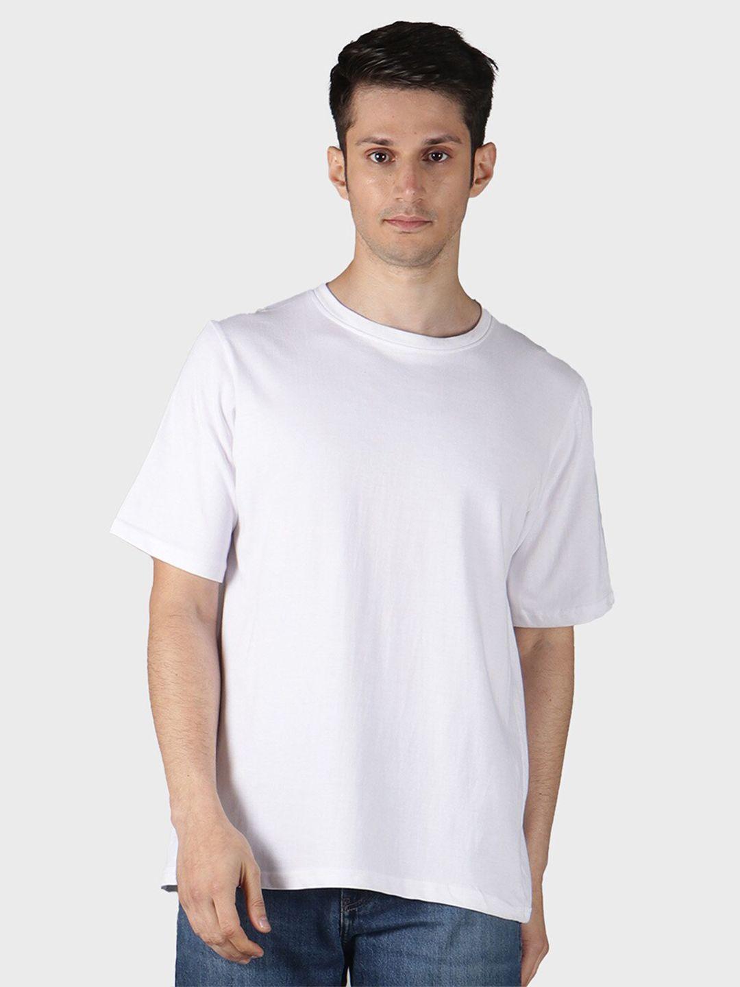 mad over print men round neck loose cotton t-shirt