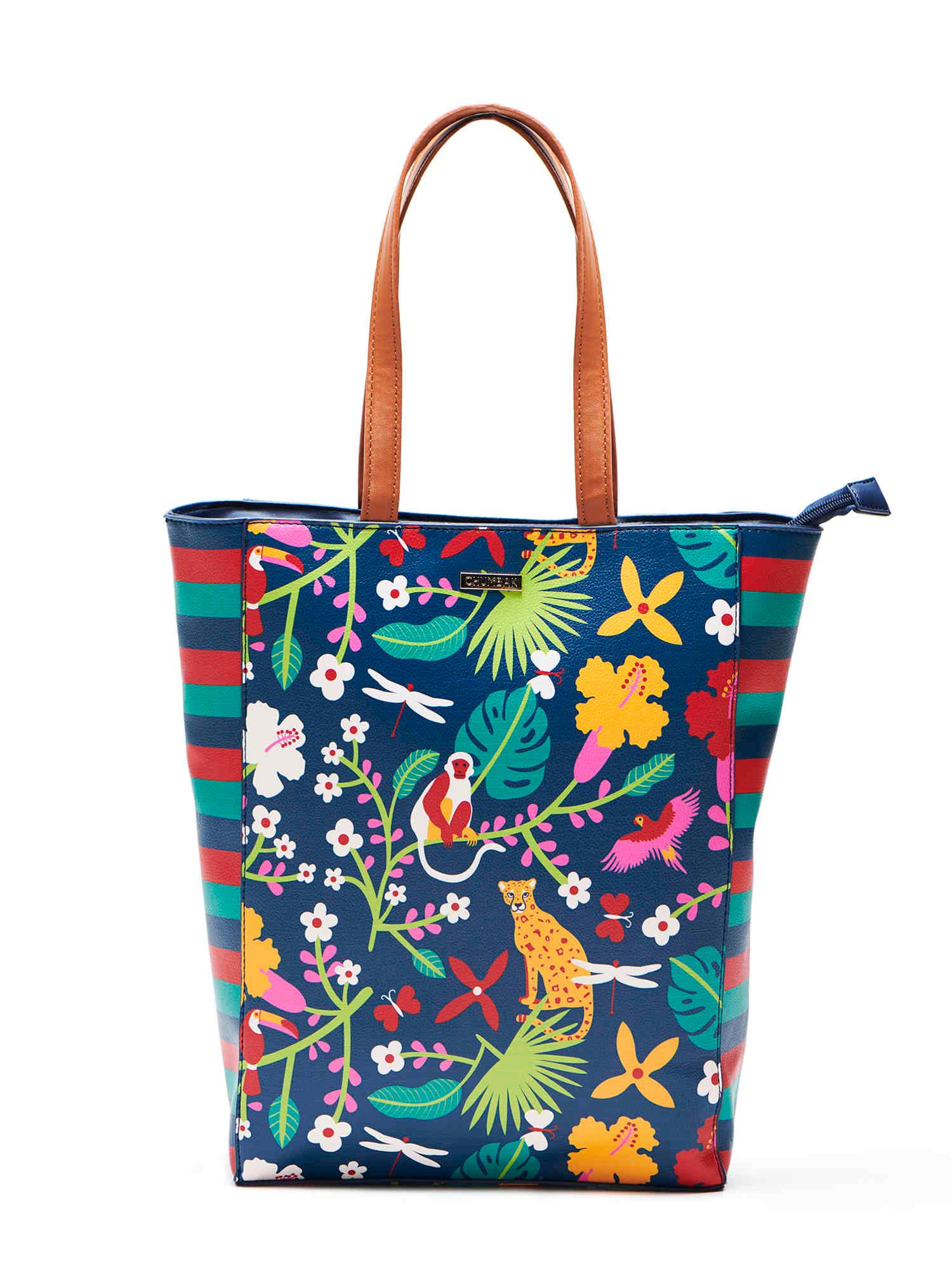 madagascar tales tote bag - navy blue