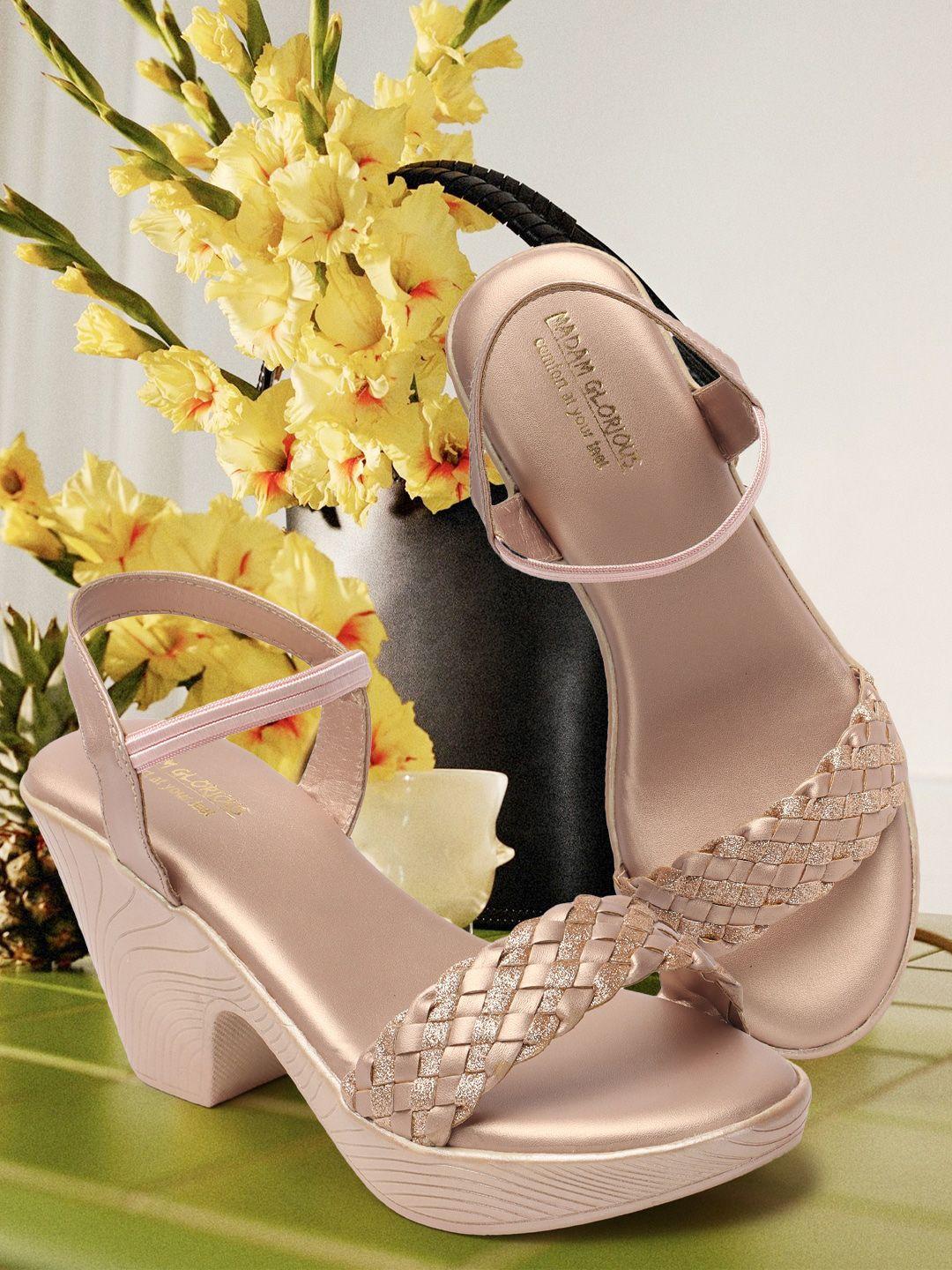 madam glorious embellished platform heels