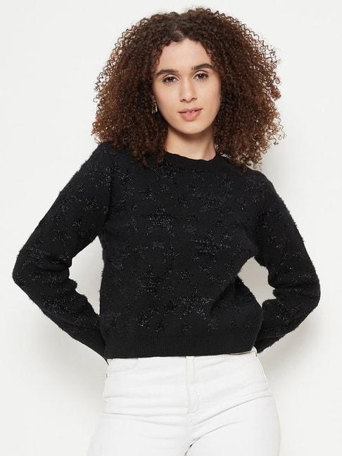 madame black regular fit sweater
