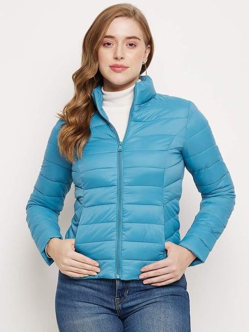 madame blue quilted jacket