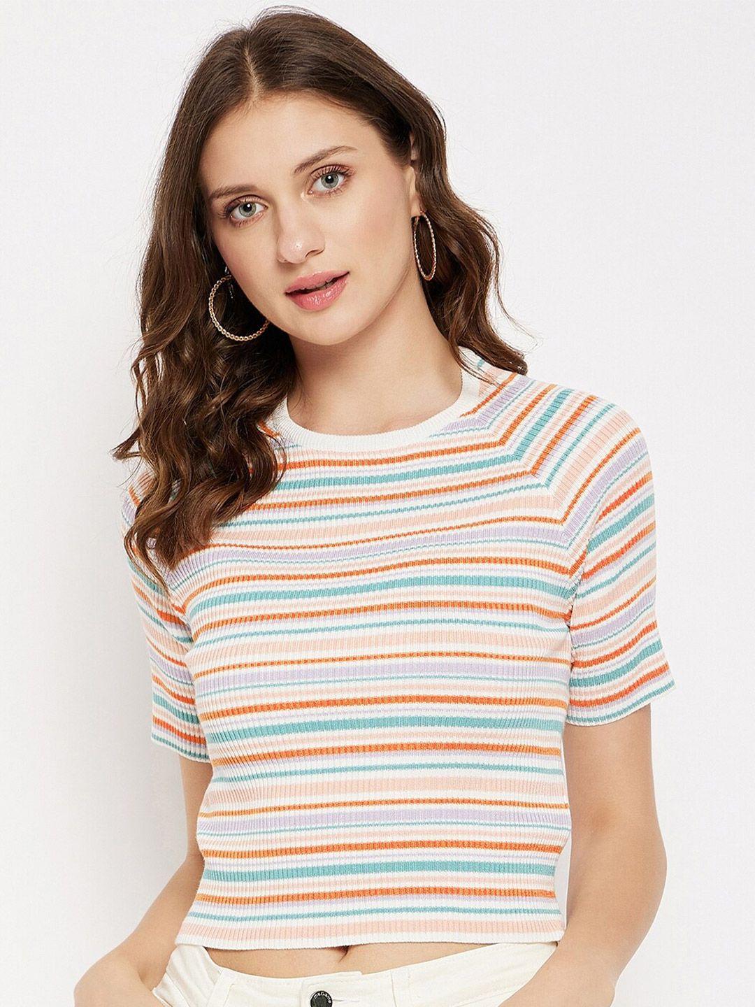 madame horizontal stripes striped knitted top