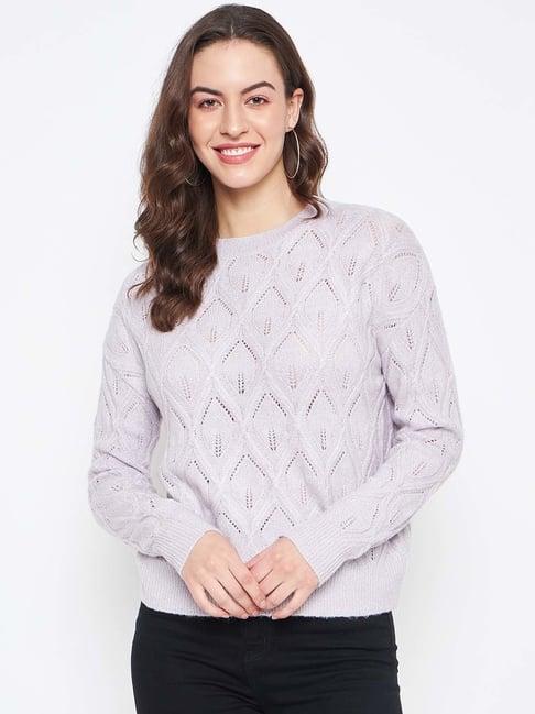 madame lilac self pattern sweater