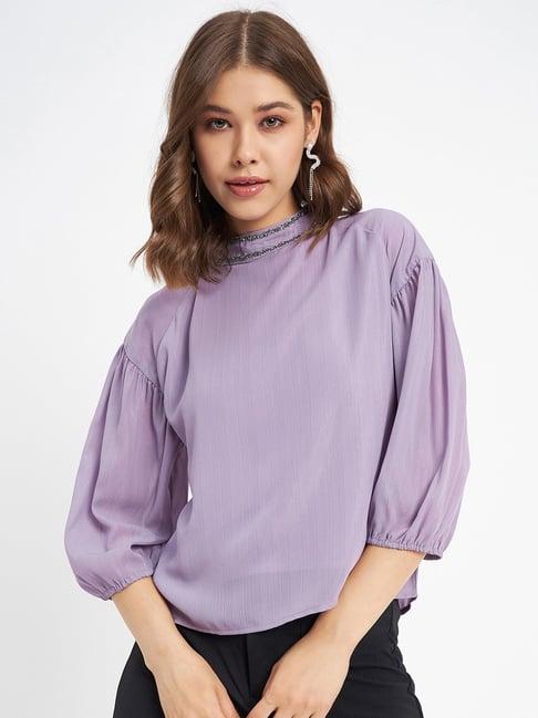 madame mauve relaxed fit top