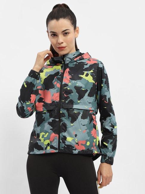 madame multicolor printed sports jacket
