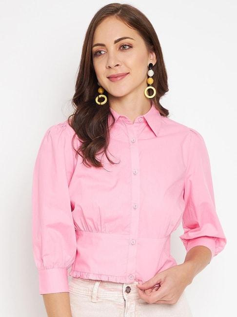 madame pink regular fit shirt