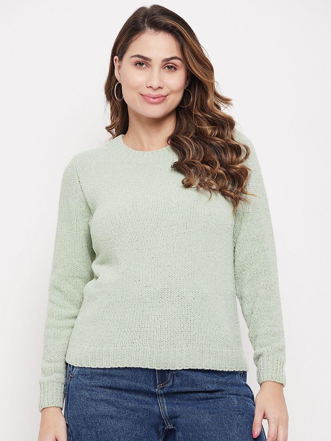 madame women acrylic ribbed pullover