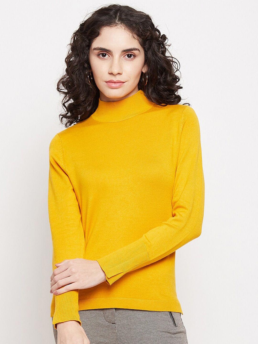 madame women mustard pullover