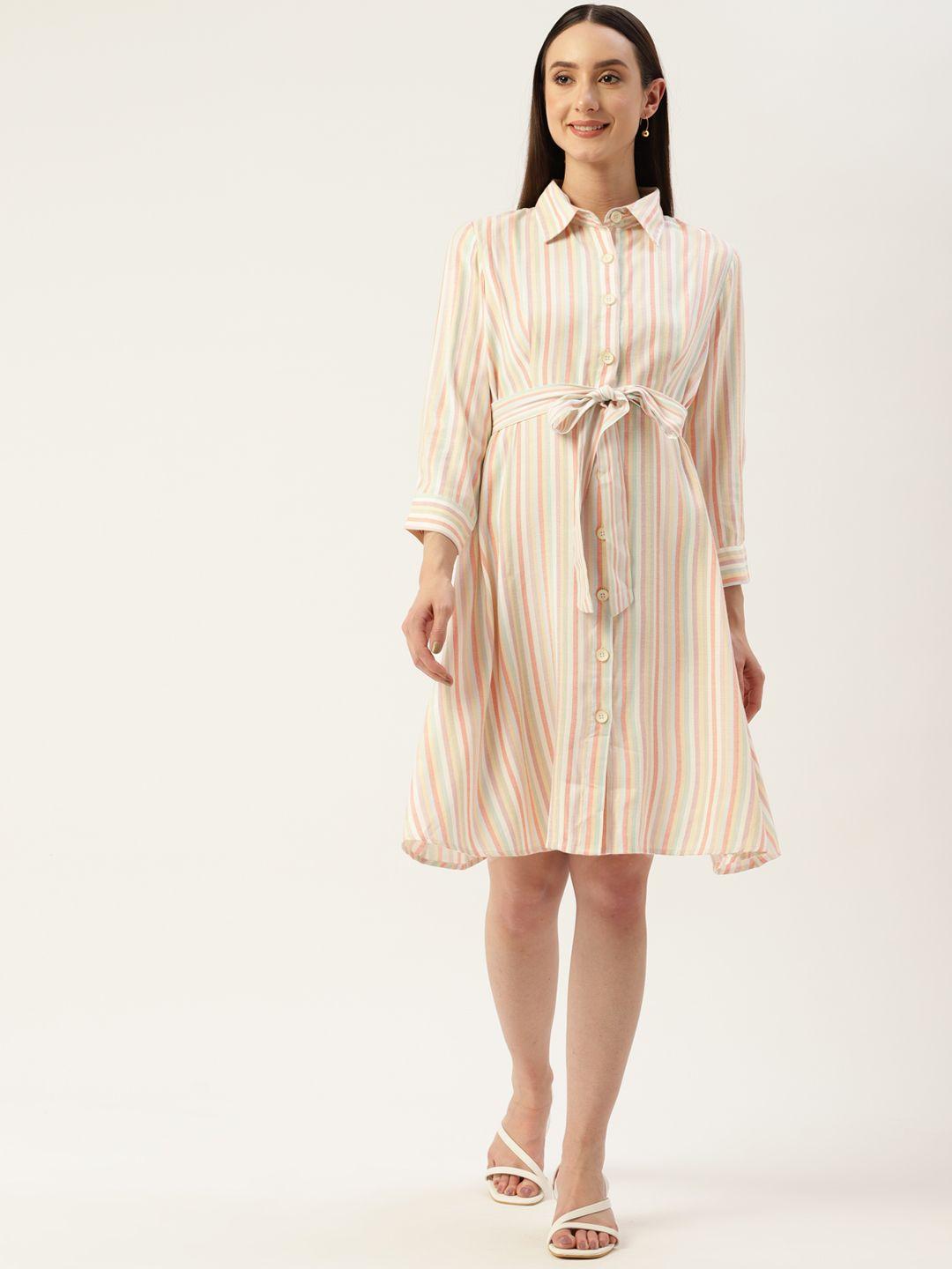 madame belted shirt dress