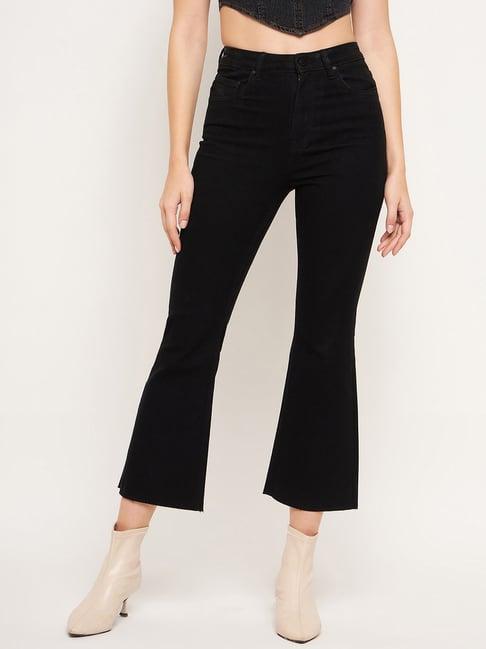 madame black bootcut mid rise jeans