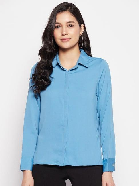 madame blue regular fit shirt