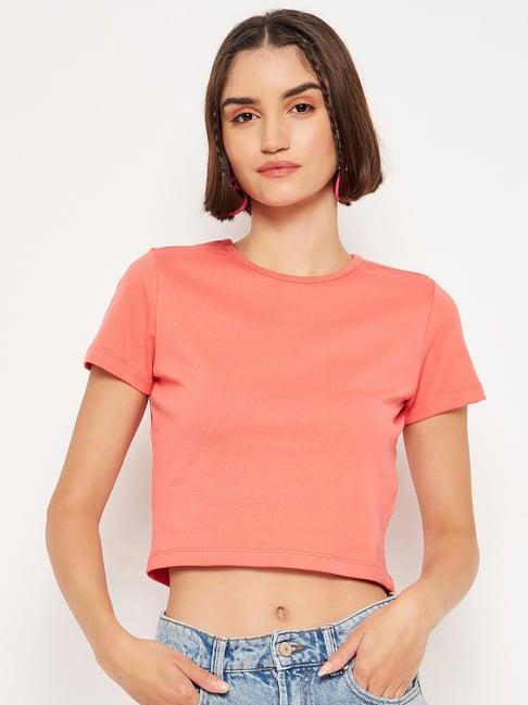 madame coral regular fit crop t-shirt