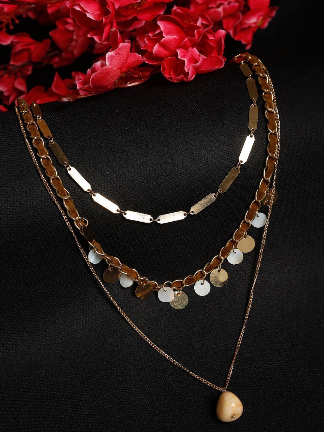 madame gold-plated layered necklace