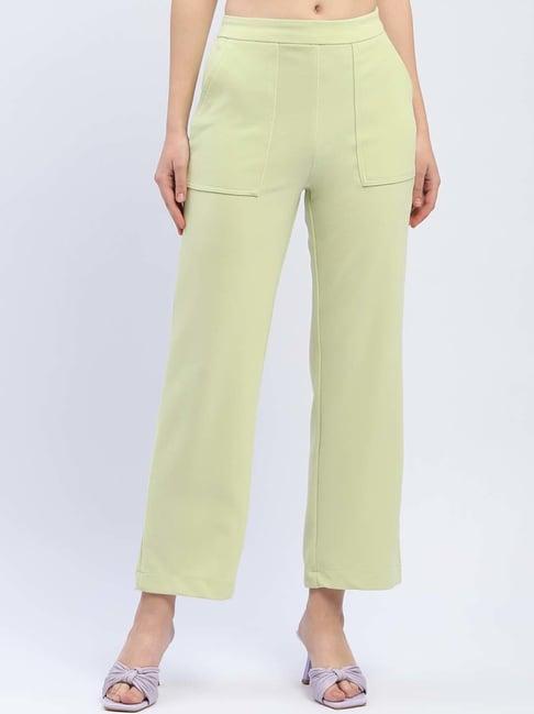 madame green mid rise pants