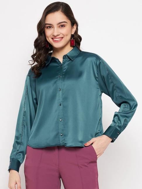 madame green regular fit shirt