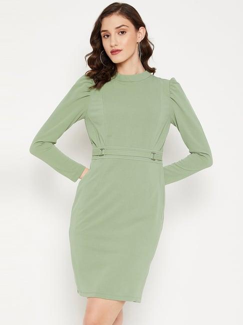 madame green shift dress