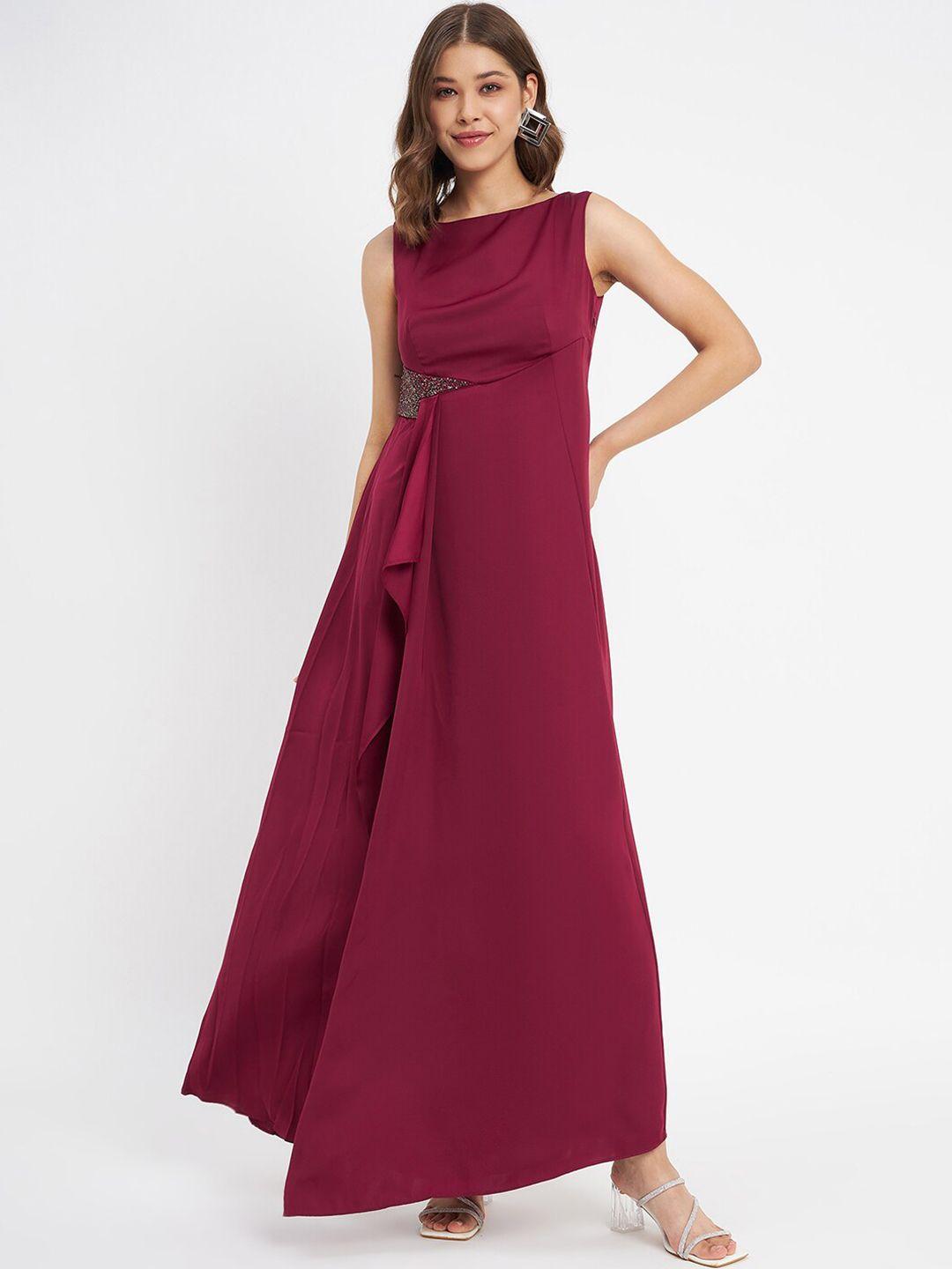 madame layered & embellished maxi dress