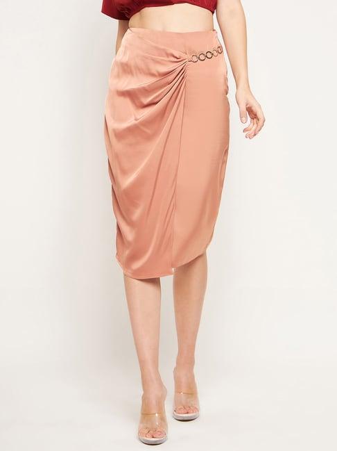 madame light pink midi skirt