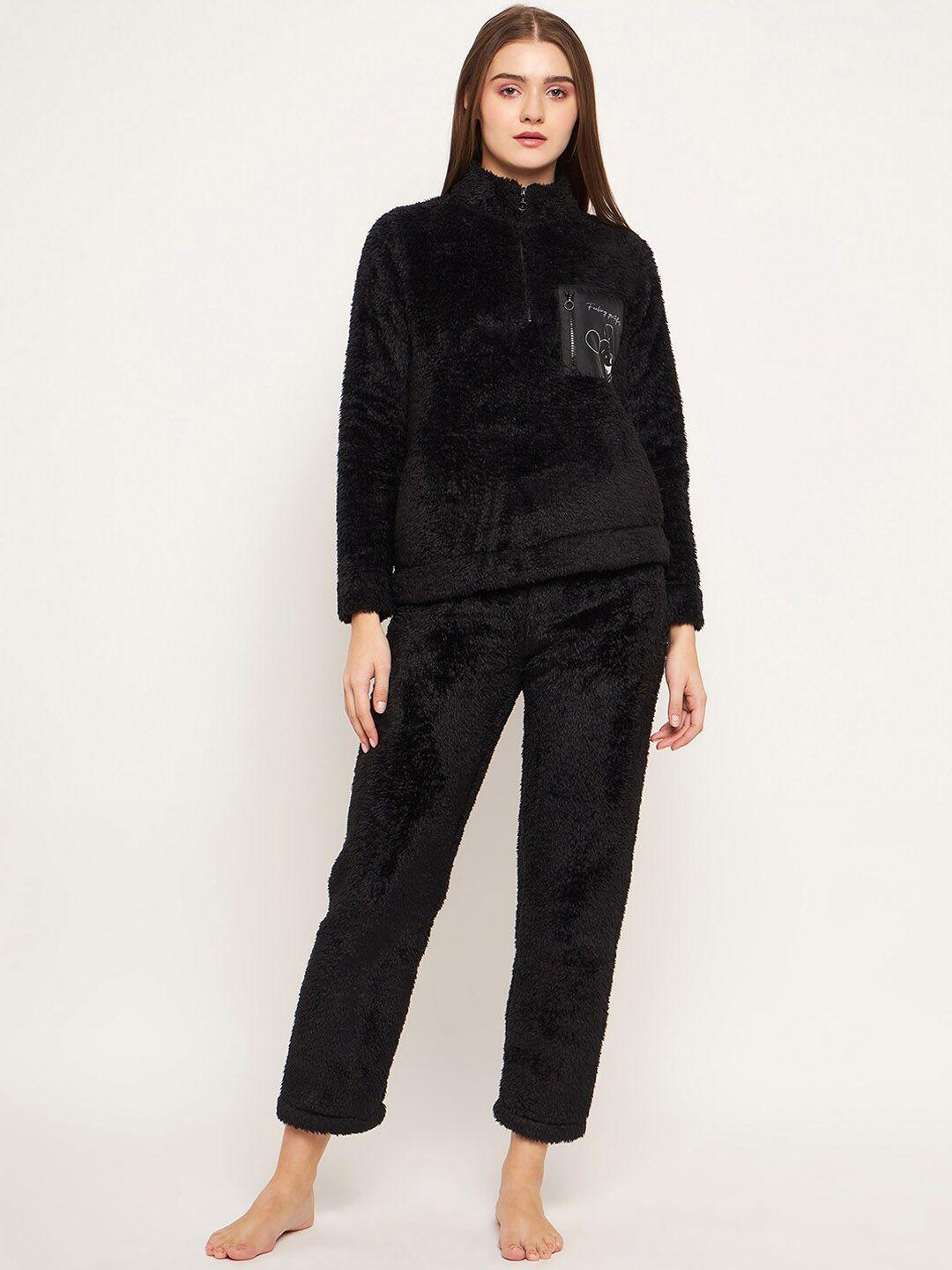 madame m secret mock collar t-shirt with lounge pant