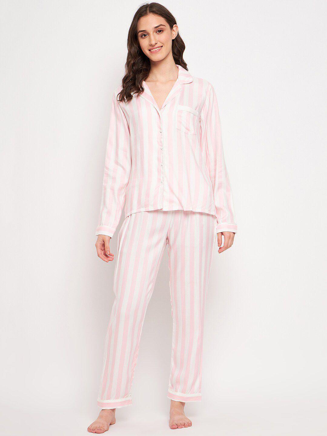 madame m secret striped shirt & trousers