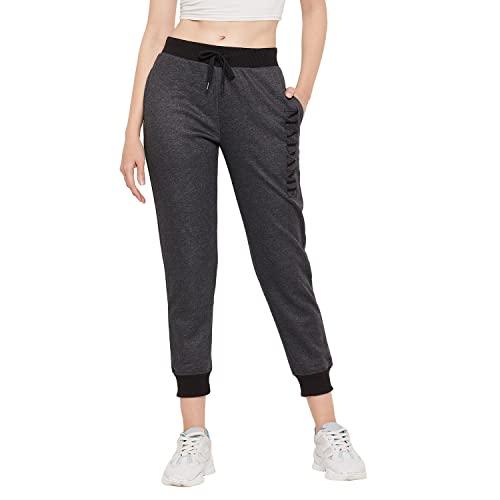 madame m secret women charcoal track bottoms