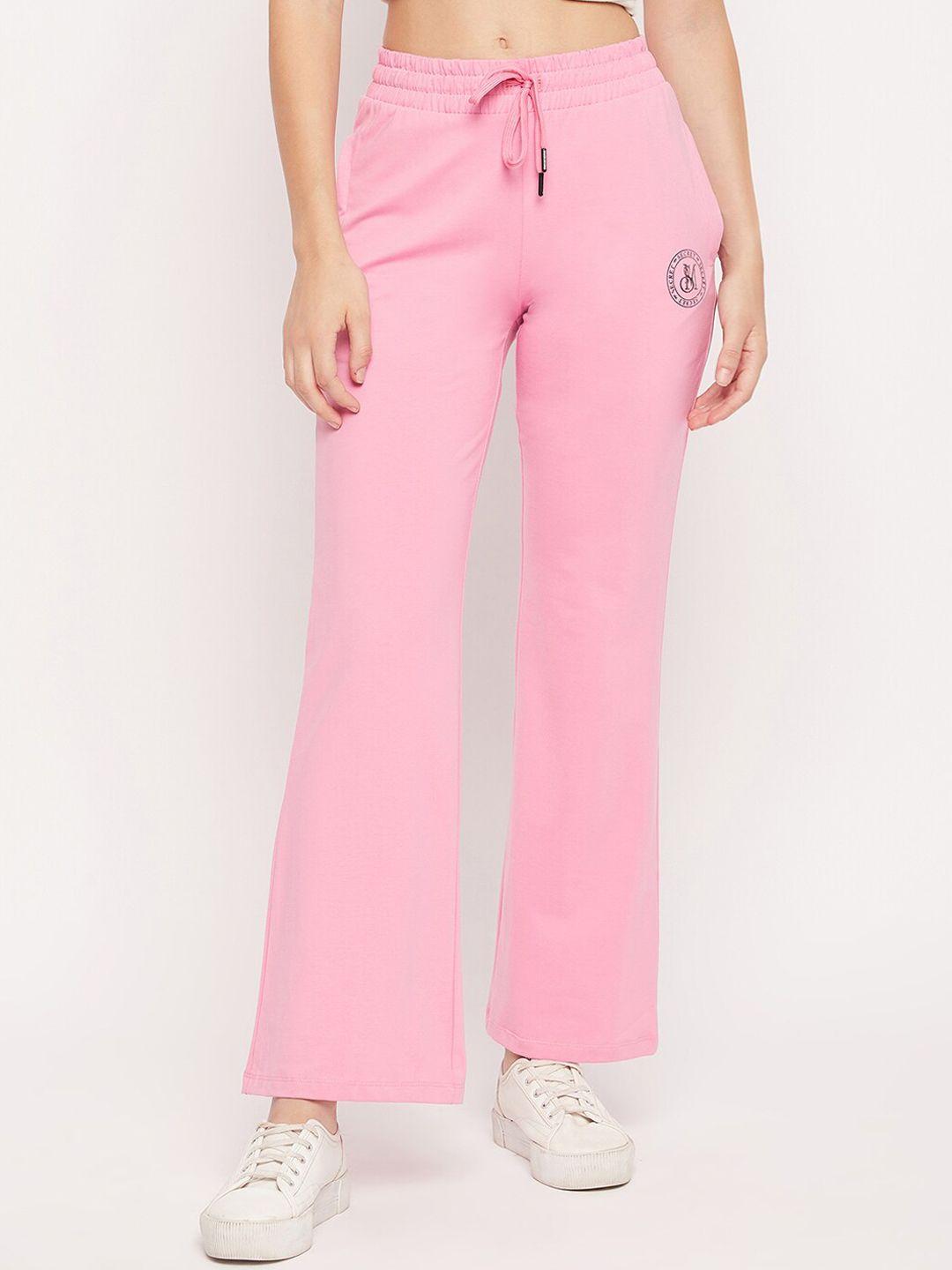 madame m secret women mid-rise cotton track pants