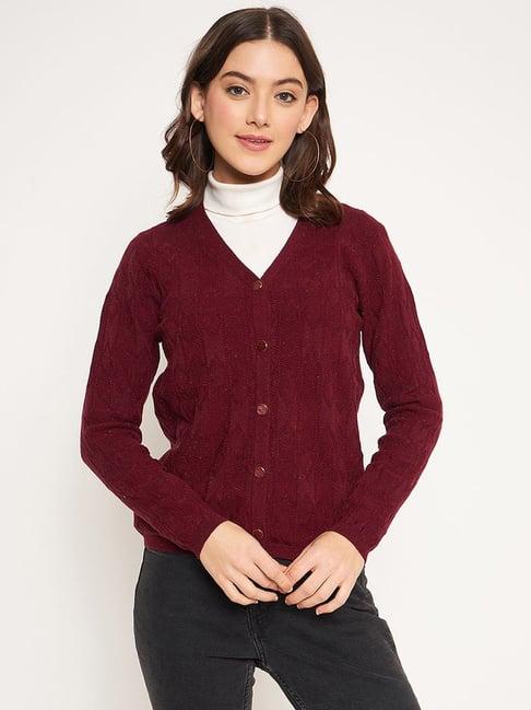 madame maroon crochet pattern cardigan