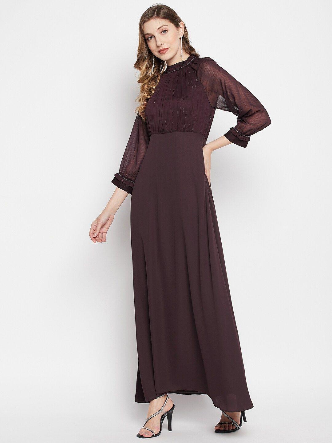 madame maroon maxi maxi dress