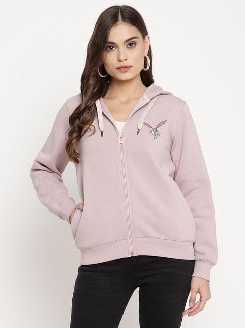 madame mauve printed hoodie - looney tunes