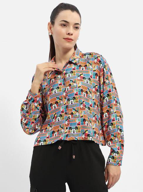 madame multicolor graphic print shirt