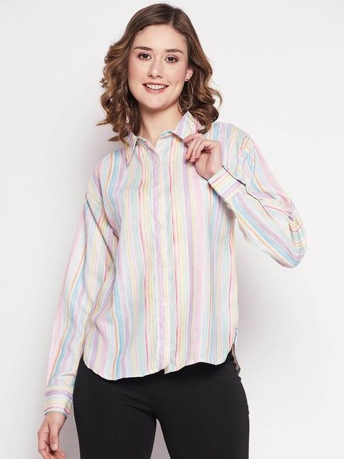 madame multicolor striped shirt